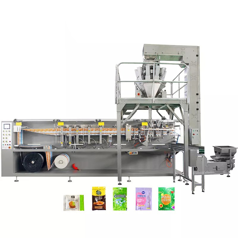 Zipper Flat Bag Form Punan Ug Seal Packaging Machine